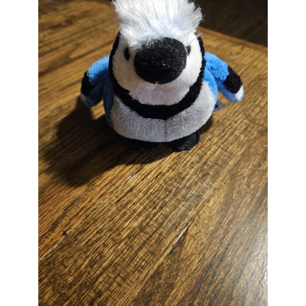 Ganz Webkinz Blue Jay Plush Stuffed Animal Bird Collectible Blue White Black